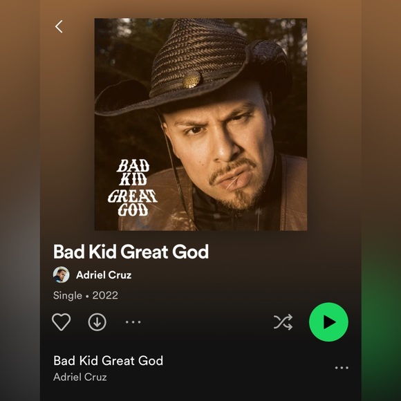 Bad Kid Great God (Street Lemon) Adriel Cruz Song Merch - Picture 3 of 3